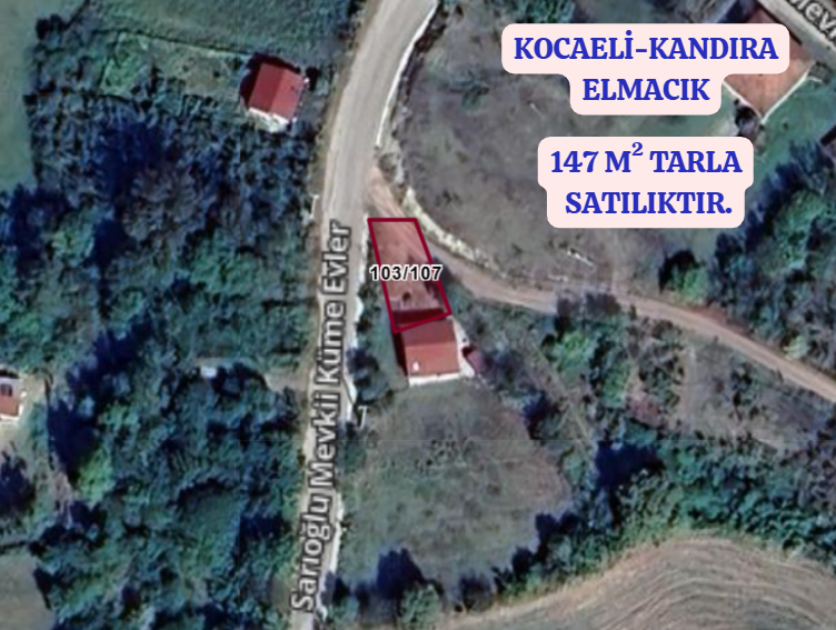 KOCAELİ KANDIRA  ELMACIK  KÖYÜNDE 147 M²  TARLA  SATILIKTIR - KOCAELİ KANDIRA fotoğraf 2