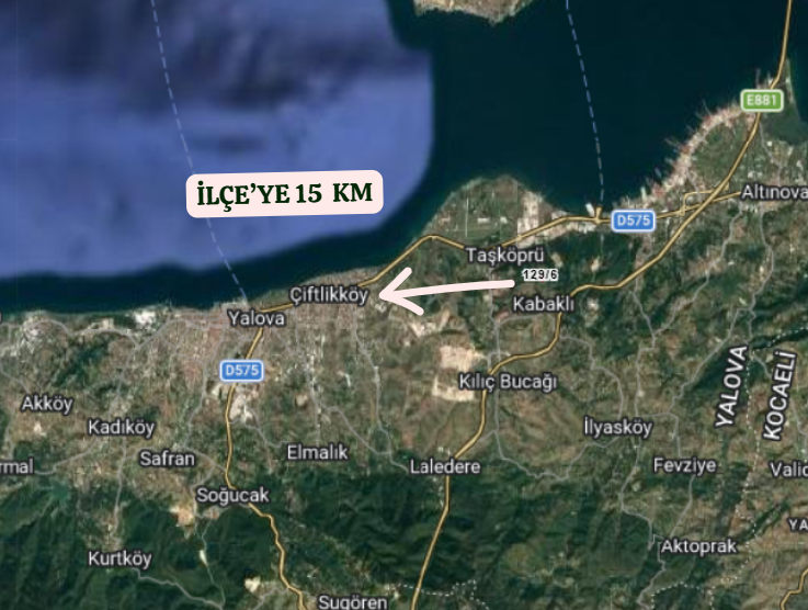 YALOVA ÇİFTLİKKÖY KABAKLI  KÖYÜNDE 2.532  M² TARLA  SATILIKTIR - YALOVA ÇİFTLİKKÖY fotoğraf 6