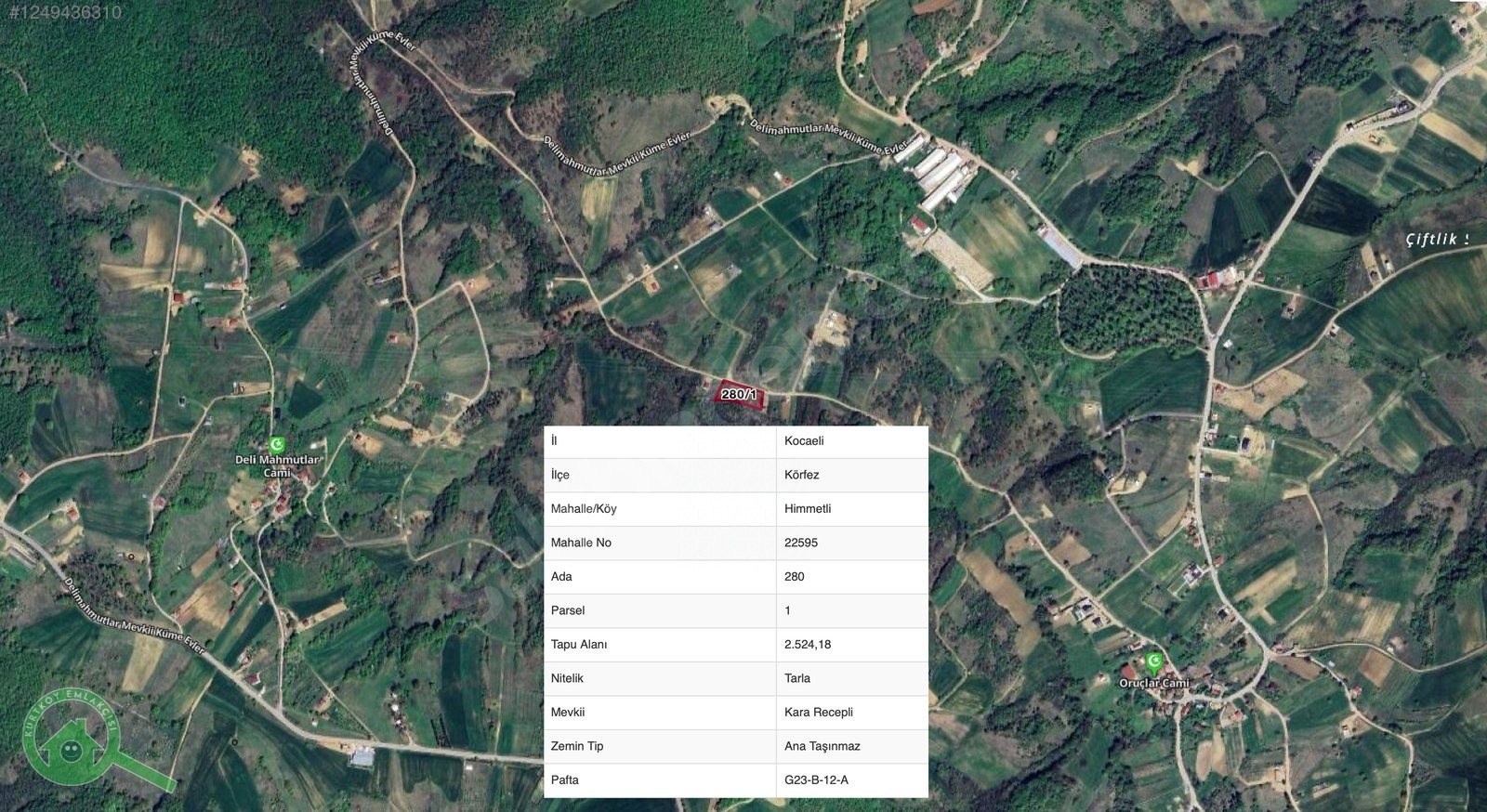 Körfez Himmetli'de 2524m² Tarla -Yola 72M Cepheli- Elektrik & Su - KOCAELİ KÖRFEZ fotoğraf 10