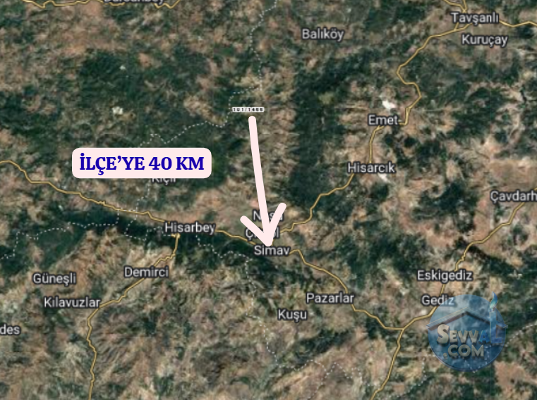 KÜTAHYA SİMAV HASANÖREN  KÖYÜNDE  3.634 M² TARLA  SATILIKTIR - KÜTAHYA SİMAV fotoğraf 5