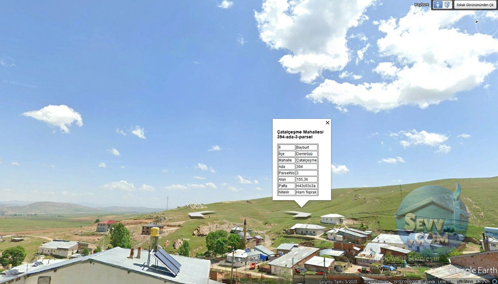 BAYBURT DEMİRÖZÜ ÇATALÇEŞME KÖYÜNDE 155 m² TARLAMIZ SATILIKTIR. - Bayburt Demirözü fotoğraf 15