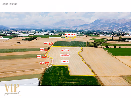 VİP GAYRİMENKUL'den ZÜMRÜTOVA MAH. 18.500m² TARLA - ANTALYA ELMALI fotoğraf 3