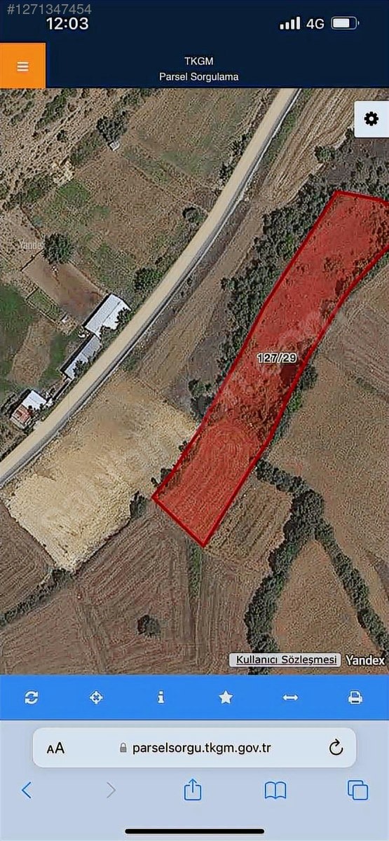 KOZLUCA KARAPINARDA SATILIK 6.400 TARLA - BURSA İNEGÖL fotoğraf 10