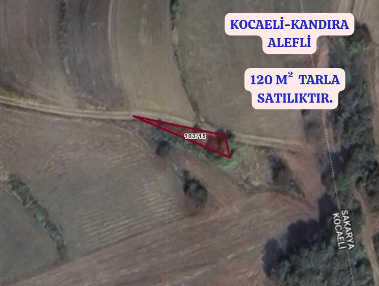 KOCAELİ KANDIRA ALEFLİ  KÖYÜNDE 120  M² TARLA  SATILIKTIR - KOCAELİ KANDIRA fotoğraf 2