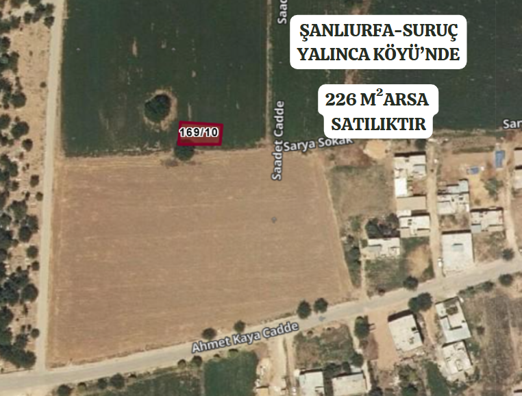 ŞANLIURFA SURUÇ YALINCA'DA 226 M² ARSAMIZ SATILIKTIR - ŞANLIURFA SURUÇ fotoğraf 2