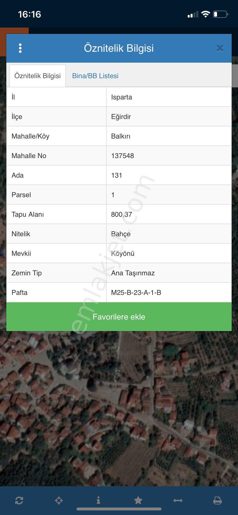 Isparta Eğirdir Balkırı Harika Konumda Satılık 800m2 Bahçe - ISPARTA EĞİRDİR fotoğraf 8