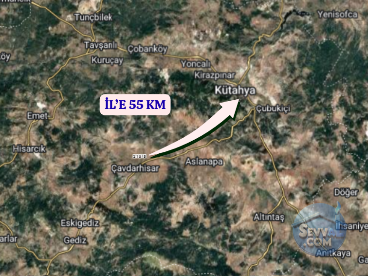 KÜTAHYA ÇAVDARHİSAR ZOBU  KÖYÜNDE  1.622  M²   TARLA  SATILIKTIR - KÜTAHYA ÇAVDARHİSAR fotoğraf 11