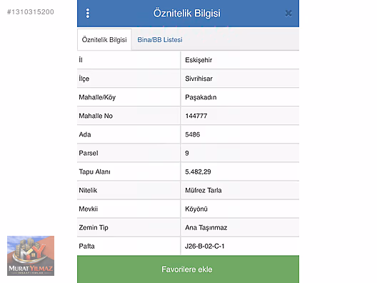 MURAT YILMAZ İNŞAAT EMLAK TAN SİVRİHİSAR PAŞAKADIN SATILIK TARLA - ESKİŞEHİR SİVRİHİSAR fotoğraf 3