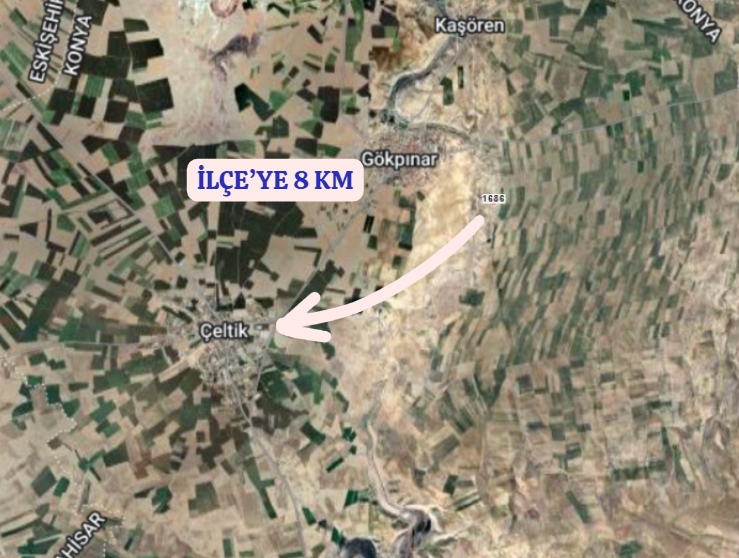 KONYA ÇELTİK GÖKPINAR  KÖYÜNDE 3.150  M² TARLA  SATILIKTIR - KONYA ÇELTİK fotoğraf 5
