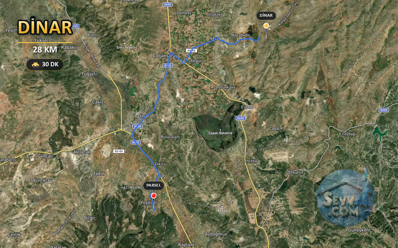 AFYONKARAHİSAR DİNAR YEŞİLÇAT 246 m² SATILIK ARSA - AFYONKARAHİSAR DİNAR fotoğraf 5