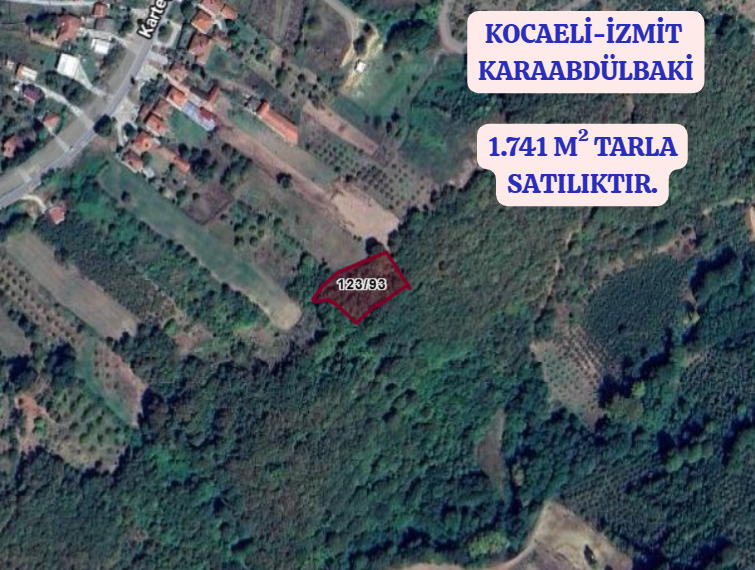 KOCAELİ İZMİT KARAABDÜLBAKİ  KÖYÜNDE 1.741 M²  TARLA  SATILIKTIR - KOCAELİ İZMİT fotoğraf 2
