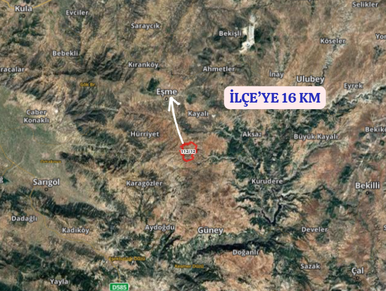 UŞAK EŞME ŞEHİTLİ KÖYÜNDE 574 M² ARSA SATILIKTIR - UŞAK EŞME fotoğraf 6