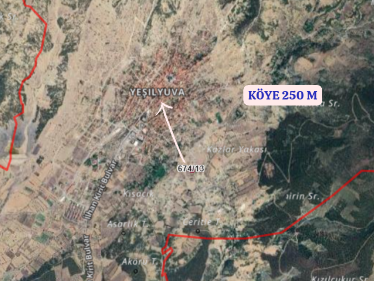 DENİZLİ ACIPAYAM YEŞİLYUVA  KÖYÜNDE 880  M² TARLA  SATILIKTIR - DENİZLİ ACIPAYAM fotoğraf 4