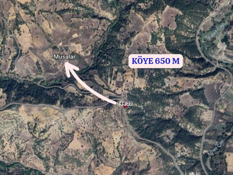 KÜTAHYA EMET MUSALAR   KÖYÜNDE  1.319   M²  TARLA  SATILIKTIR - KÜTAHYA EMET fotoğraf 5