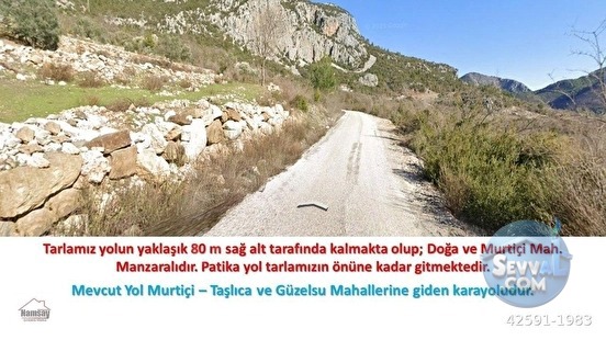 Murtiçine Yakın Konumda Acil Satılık Tarla - ANTALYA AKSEKİ fotoğraf 30