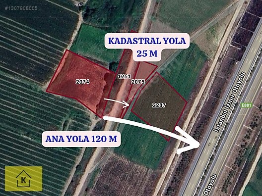 BURSA MUSTAFAKEMALPAŞA ADAKÖY MAH.DE 3.550 M² TARLA SATILIKTIR - BURSA MUSTAFAKEMALPAŞA fotoğraf 3