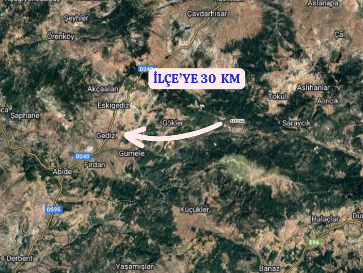 KÜTAHYA GEDİZ ÇUKURÖREN   KÖYÜNDE 3.276  M² TARLA  SATILIKTIR - KÜTAHYA GEDİZ fotoğraf 6