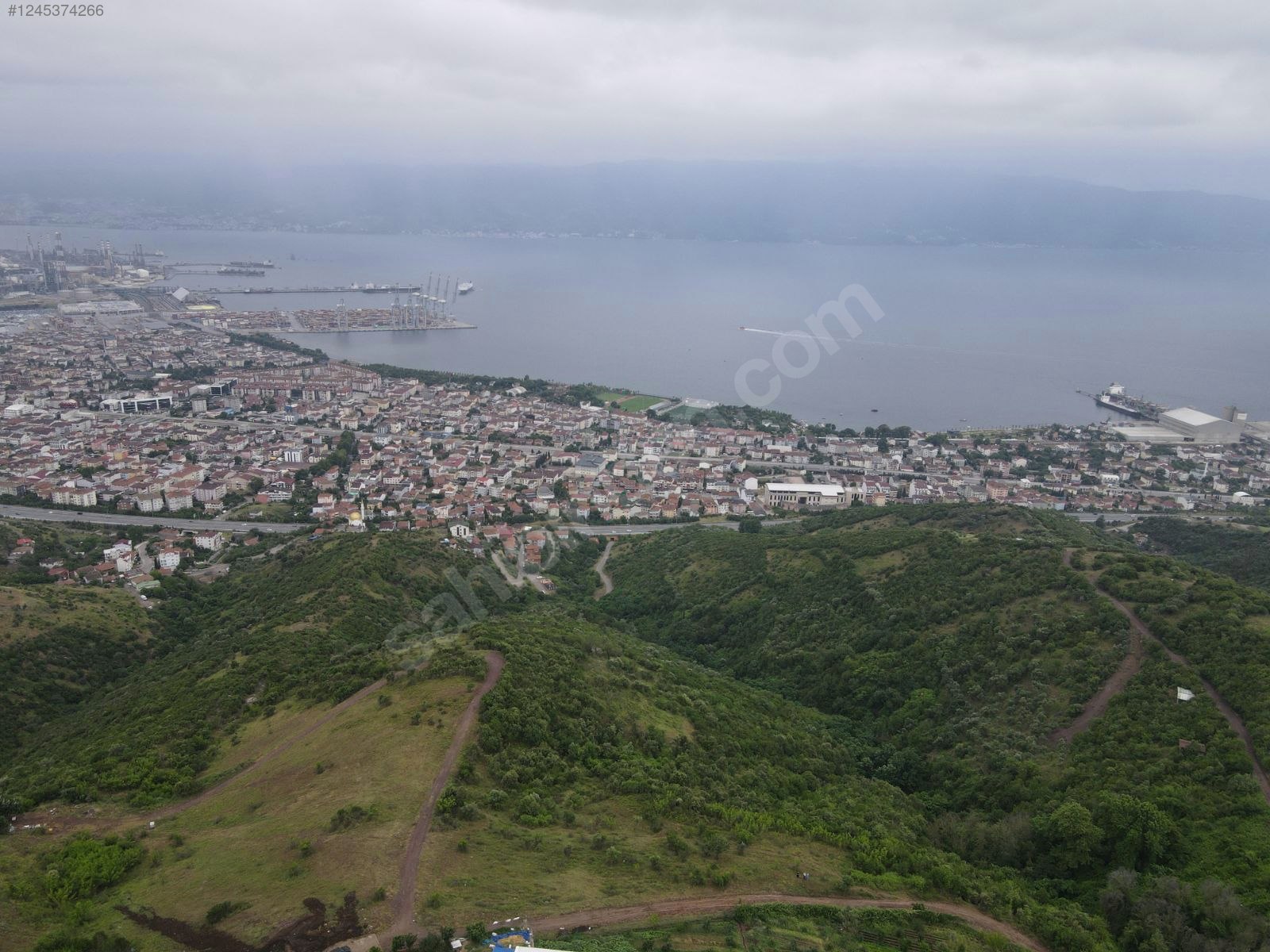 Körfez Yarımca üstü Deniz Manzaralı Tek Tapu Arsa - KOCAELİ KÖRFEZ fotoğraf 3
