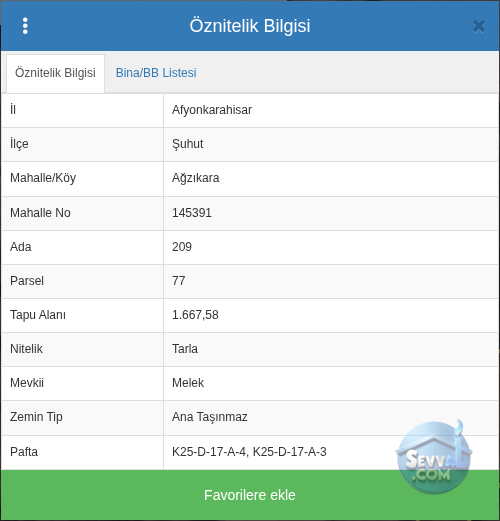 AFYONKARAHİSAR ŞUHUT AĞZIKARA 1.668 m² SATILIK ARSA - AFYONKARAHİSAR ŞUHUT fotoğraf 3