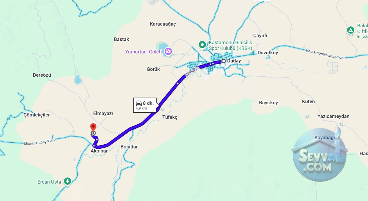KASTAMONU DADAY AKPINAR KÖYÜNDE 184 M² TARLAMIZ SATILIKTIR. - Kastamonu Daday fotoğraf 4