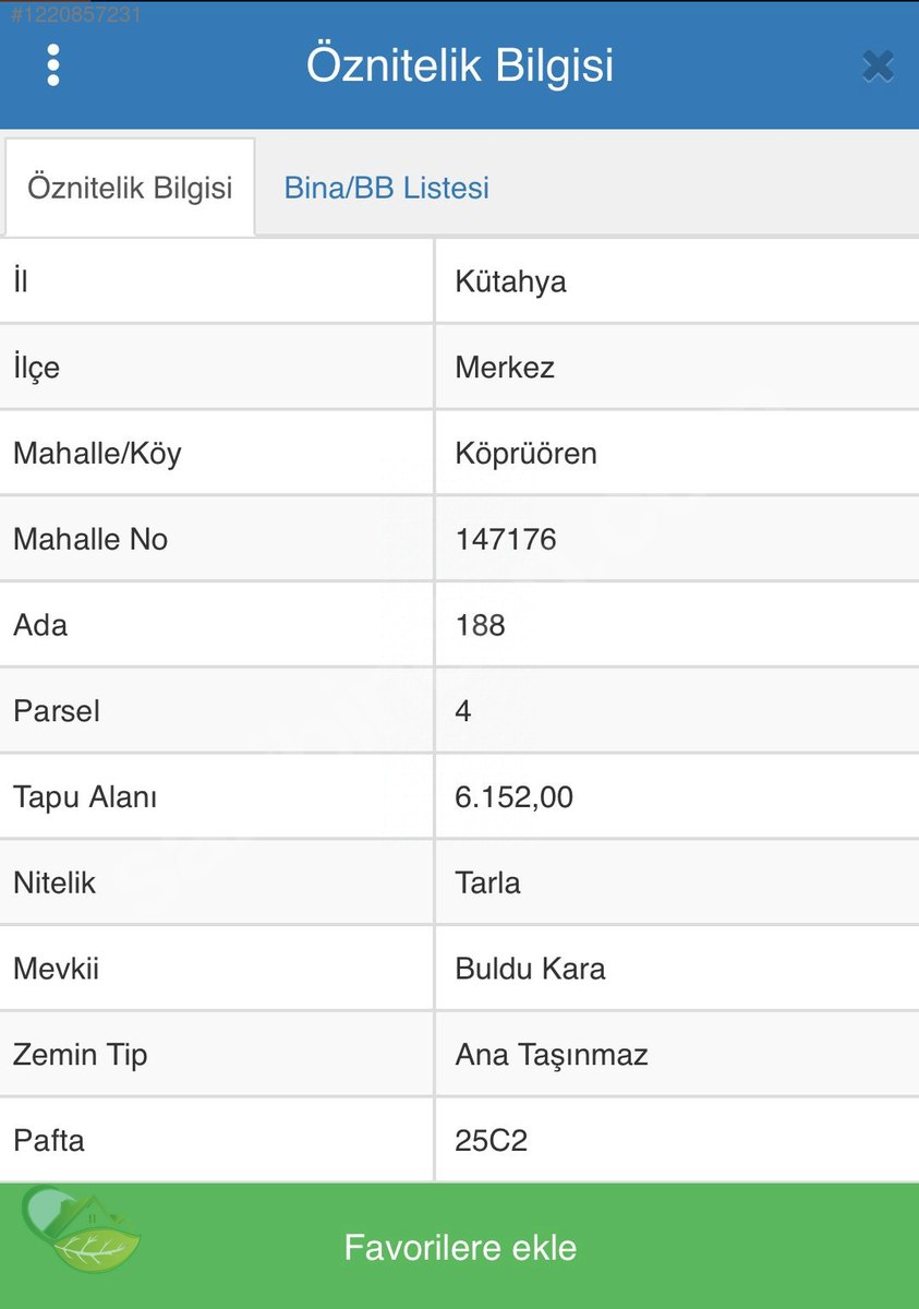 KÜTAHYA ANAYOLUNA CEPHELİ______6152 m² ÇİFT CEPHE TARIMSAL ARAZİ