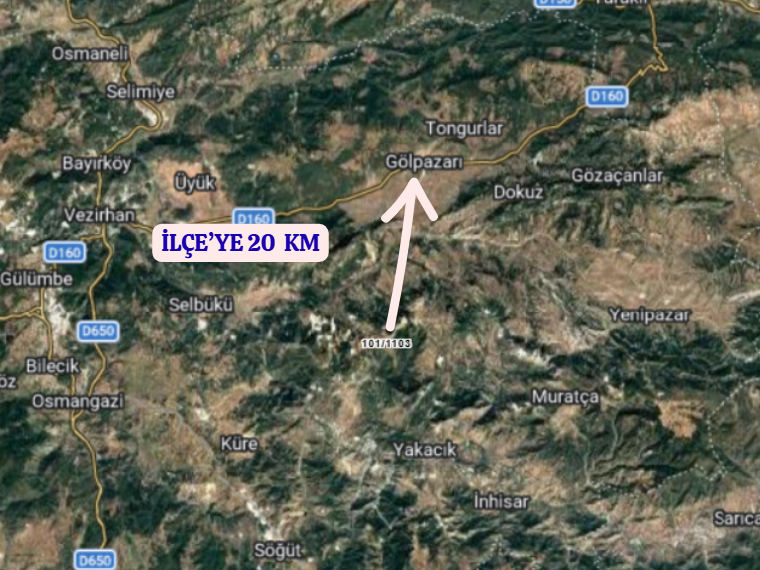 BİLECİK GÖLPAZARI BÜYÜKBELEN  KÖYÜNDE  722 M² TARLA SATILIKTIR - BİLECİK GÖLPAZARI fotoğraf 6