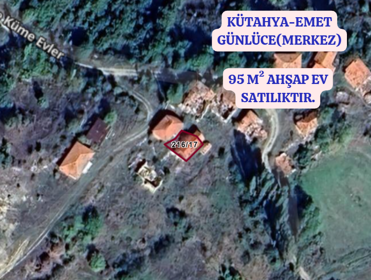 KÜTAHYA EMET GÜNLÜCE(MERKEZ)  KÖYÜNDE 95 M² AHŞAP EV SATILIKTIR - KÜTAHYA EMET fotoğraf 2