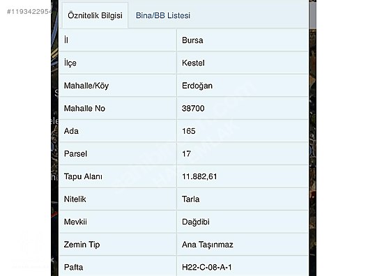 BÖLGE UZMANI HAS EMLAK tan EMSALSİZ ARAZİ - BURSA KESTEL fotoğraf 3