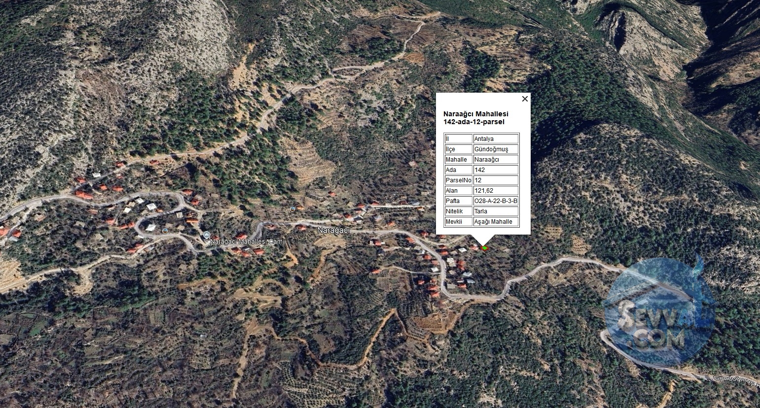 ANTALYA GÜNDOĞMUŞ NARAAĞCI'NDA KÖYİÇİ İMARLI 121 M² SATILIKTIR. - Antalya Gündoğmuş fotoğraf 13