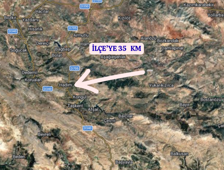 KONYA HADİM GÖYNÜKKIŞLA    KÖYÜNDE 2.688  M²  BAĞ  SATILIKTIR - KONYA HADİM fotoğraf 5