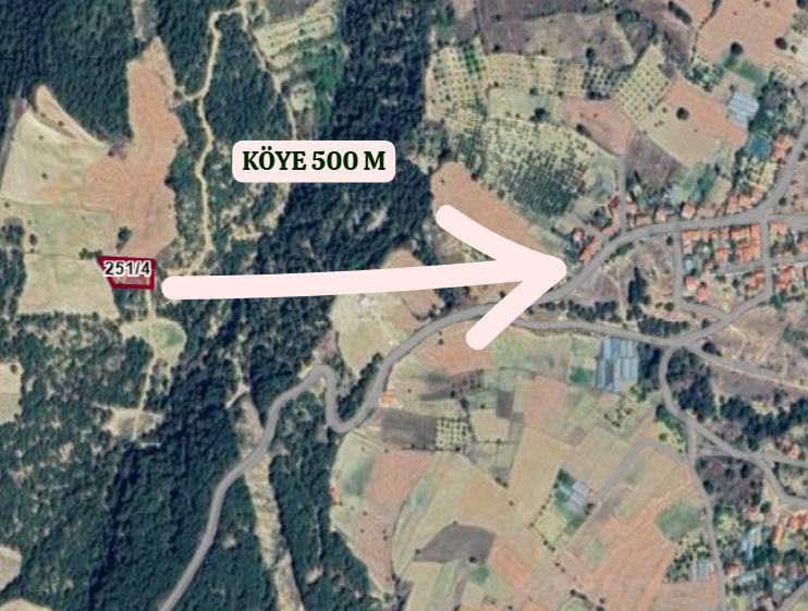 KÜTAHYA GEDİZ VAKIF KÖYÜNDE  TOPLAMDA 6.549   M²  2 TARLA  SATILIKTIR - KÜTAHYA GEDİZ fotoğraf 3