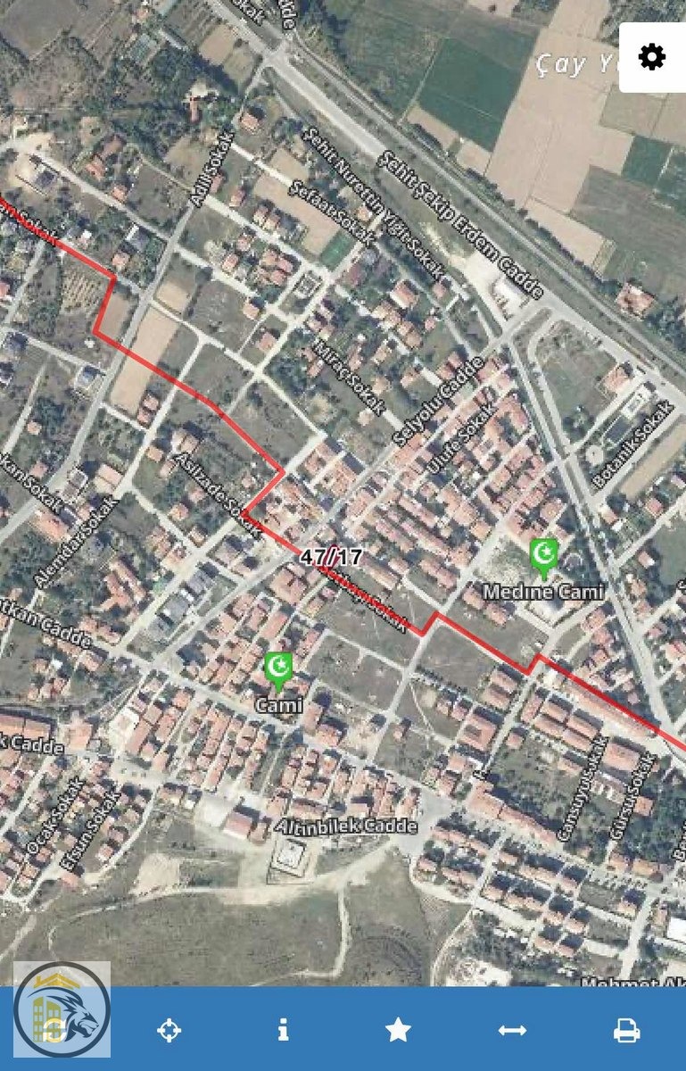 ASLAN EMLAK'TAN BÖLCEK MAHALLESİNDE SATILIK 330M2 ARSA 2 PARSEL - KÜTAHYA MERKEZ fotoğraf 3