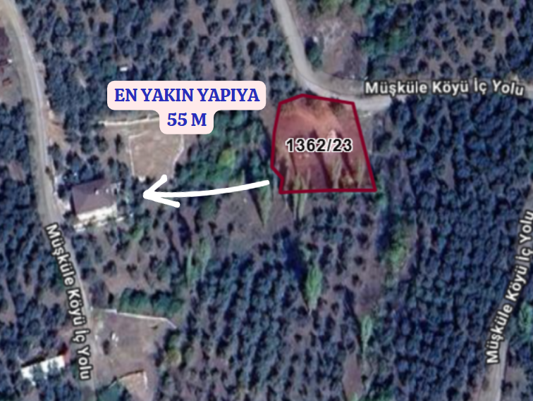 BURSA İZNİK MÜŞKÜLE  KÖYÜNDE 1.209 M² ZEYTİNLİK SATILIKTIR - BURSA İZNİK fotoğraf 5