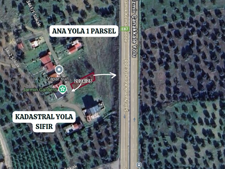 İZMİR ALİAĞA AŞAĞIŞAKRAN MAHALLESİ’NDE 303 M² ARSA SATILIKTIR - İZMİR ALİAĞA fotoğraf 5