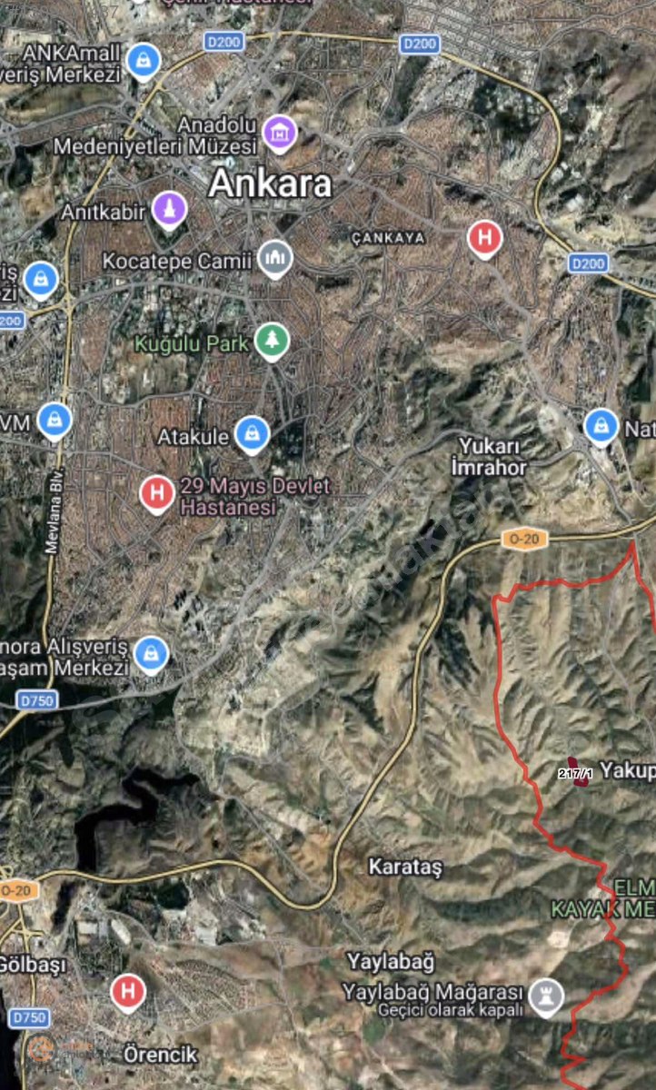 ONLİNE EMLAKTAN ÇANKAYA YAKUPAPTAL 250m2 YATIRIMLIK TARLA - ANKARA ÇANKAYA fotoğraf 5