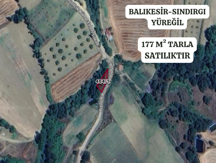BALIKESİR SINDIRGI YÜREĞİL   177 M² TARLA  SATILIKTIR - BALIKESİR SINDIRGI fotoğraf 2