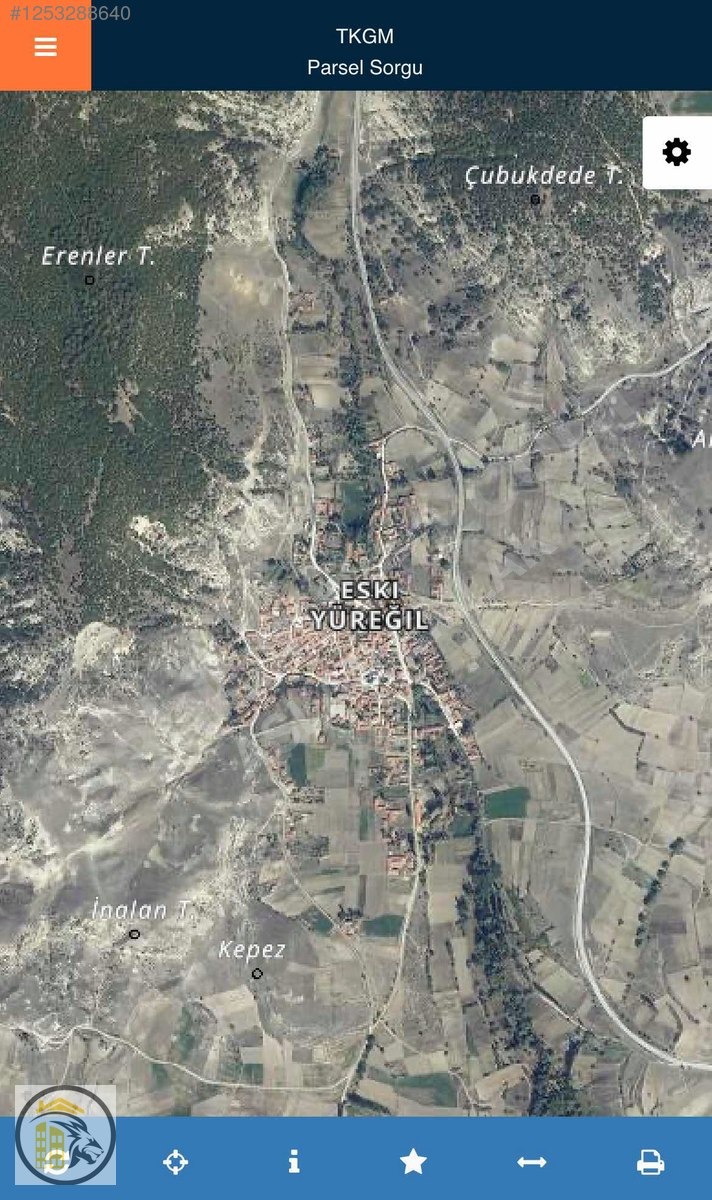 ASLAN EMLAK'TAN SATILIK KÜTAHYA/ESKİYÜREĞİL'DE 1219M2 TARLA - KÜTAHYA MERKEZ fotoğraf 2