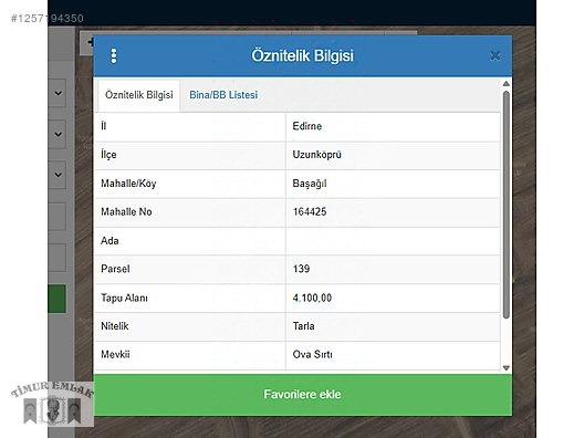 UZUNKÖPRÜ BAŞAĞIL KÖYÜNDE 4100 M2 TEK TAPU YATIRIMLIK TARLA