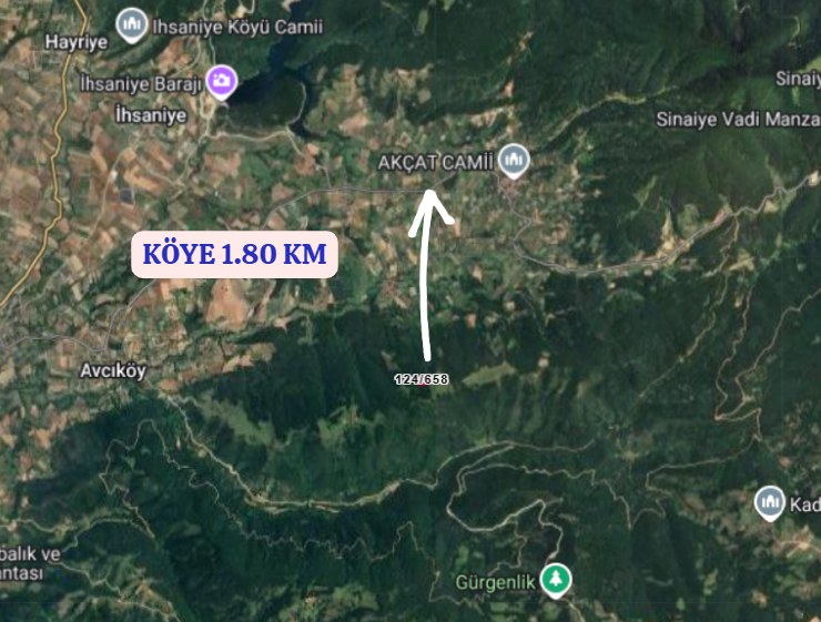 KOCAELİ KARAMÜRSEL AKÇAT   KÖYÜNDE 7.409  M²  TARLA SATILIKTIR - KOCAELİ KARAMÜRSEL fotoğraf 5