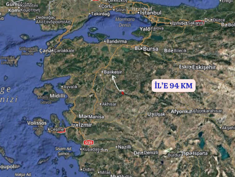 BALIKESİR SINDIRGI BULAK KÖYÜNDE 1.569 M² TARLA SATILIKTIR - BALIKESİR SINDIRGI fotoğraf 6