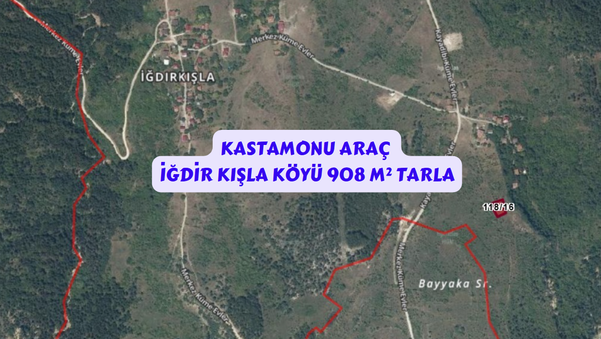 KASTAMONU ARAÇ İĞDİR KIŞLA KÖYÜ 908 M² TARLAMIZ SATILIKTIR. - KASTAMONU ARAÇ fotoğraf 2