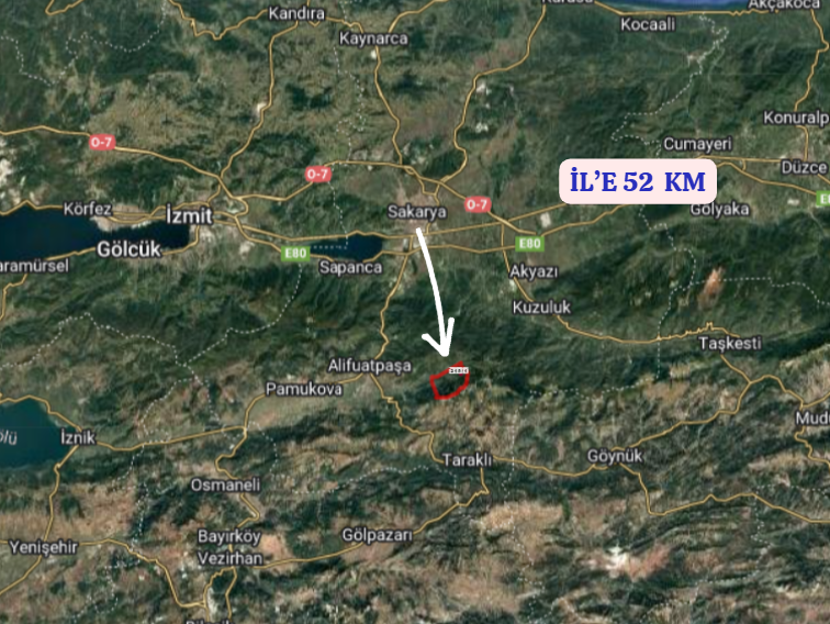 SAKARYA GEVYE KORU KÖYÜNDE  1.944 M² TARLA  SATILIKTIR  - SAKARYA GEYVE fotoğraf 6