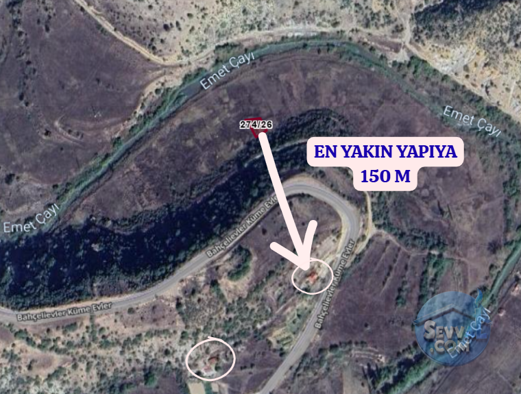 KÜTAHYA EMET EĞRİGÖZ  KÖYÜNDE  264 M²   BAHÇE  SATILIKTIR - KÜTAHYA EMET fotoğraf 4