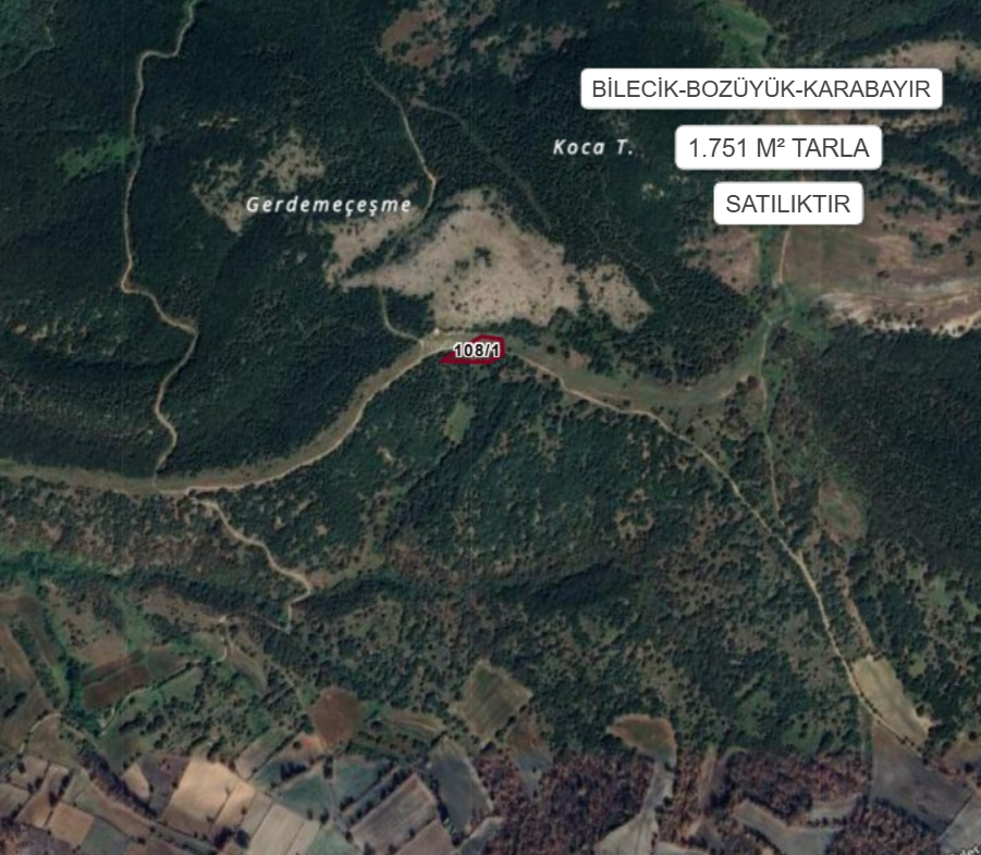 BİLECİK BOZÜYÜK KARABAYIR  KÖYÜ’NDE 1.751 M² TARLA SATILIKTIR - BİLECİK BOZÜYÜK fotoğraf 2
