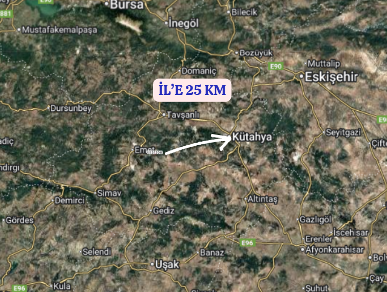 KÜTAHYA EMET KONUŞ   KÖYÜNDE  568   M²  TARLA  SATILIKTIR - KÜTAHYA EMET fotoğraf 6
