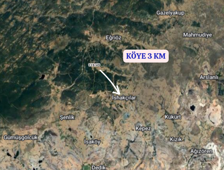KÜTAHYA MERKEZ İSHAKÇILAR KÖYÜNDE 2.010  M² TARLA  SATILIKTIR - KÜTAHYA MERKEZ fotoğraf 4