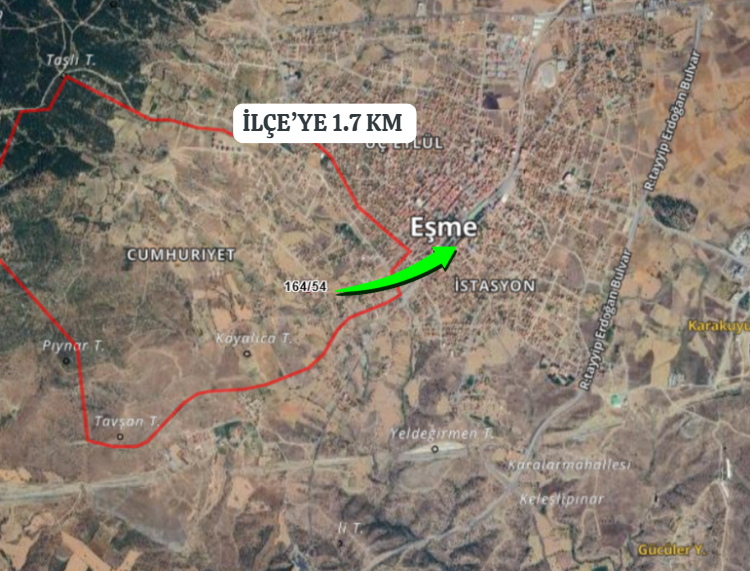 UŞAK EŞME CUMHURİYET KÖYÜNDE 408 M² ARSA SATILIKTIR. - UŞAK EŞME fotoğraf 5