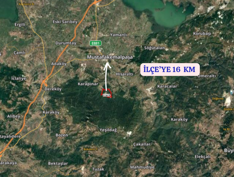 BURSA M.KEMALPAŞA MURADİYESARNIÇ  KÖYÜNDE 281  M² BAHÇE  SATILIKTIR - BURSA MUSTAFAKEMALPAŞA fotoğraf 8