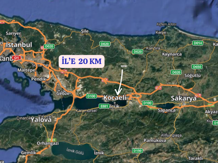 KOCAELİ DERİNCE TERZİLER  KÖYÜNDE   1.304  M²  TARLA  SATILIKTIR - KOCAELİ DERİNCE fotoğraf 6
