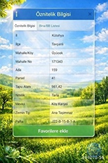 🚨 TAVŞANLI'DA KÖY İÇİ 961 M² GELECEĞE YATIRIM FIRSATI 🚨 - KÜTAHYA TAVŞANLI fotoğraf 3